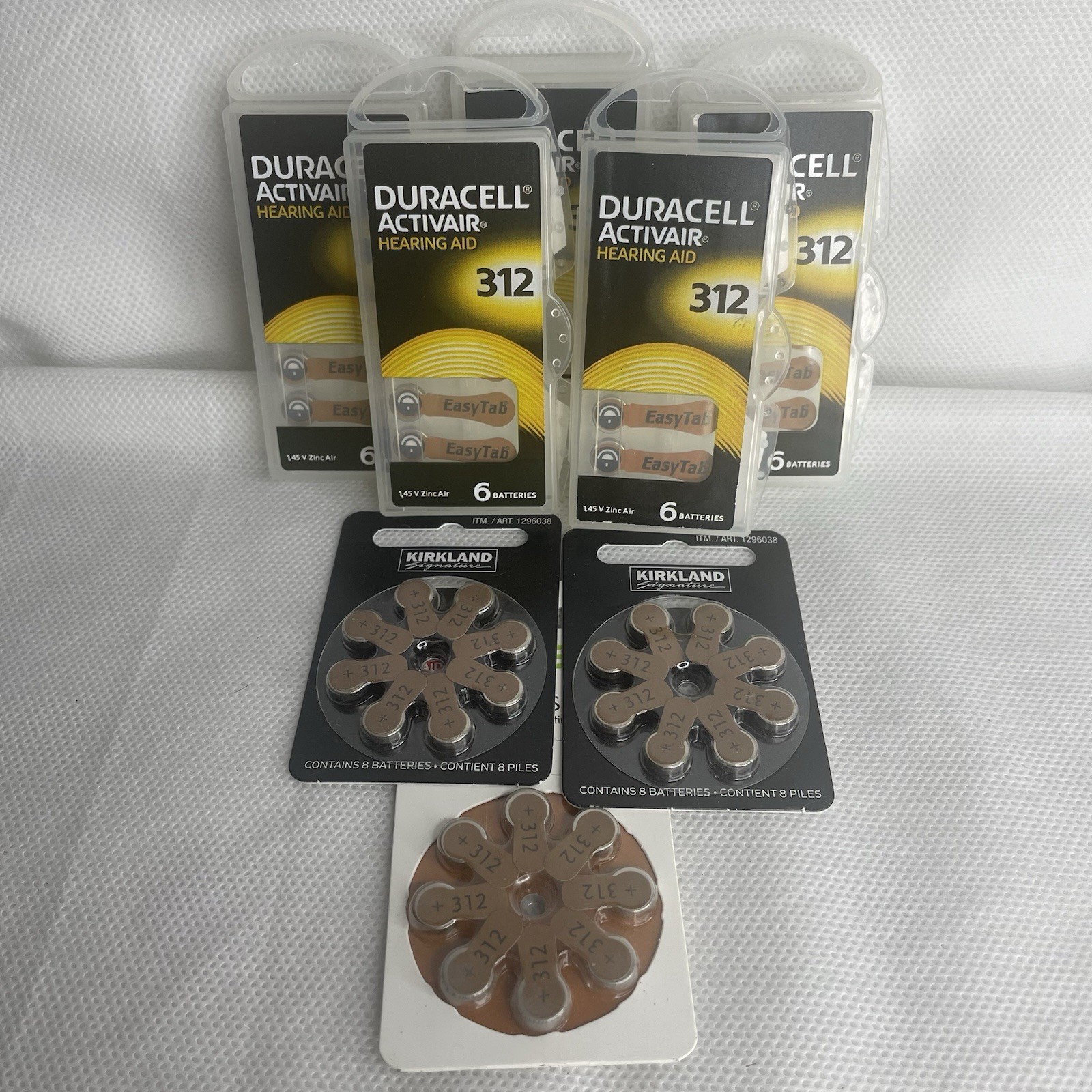 Hearing Aid Batteries 312 Lot of 51 Duracell Activair Generic PR48 EXPIRED DATES