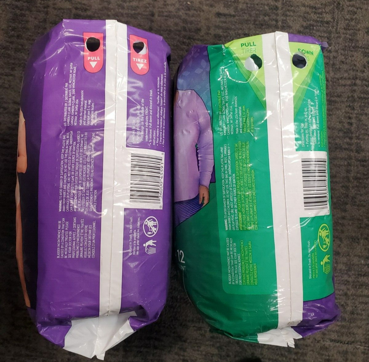 2 Bags of 12: Depend Night Defense Adult Incontinence Overnight *XL* (5915-A2)