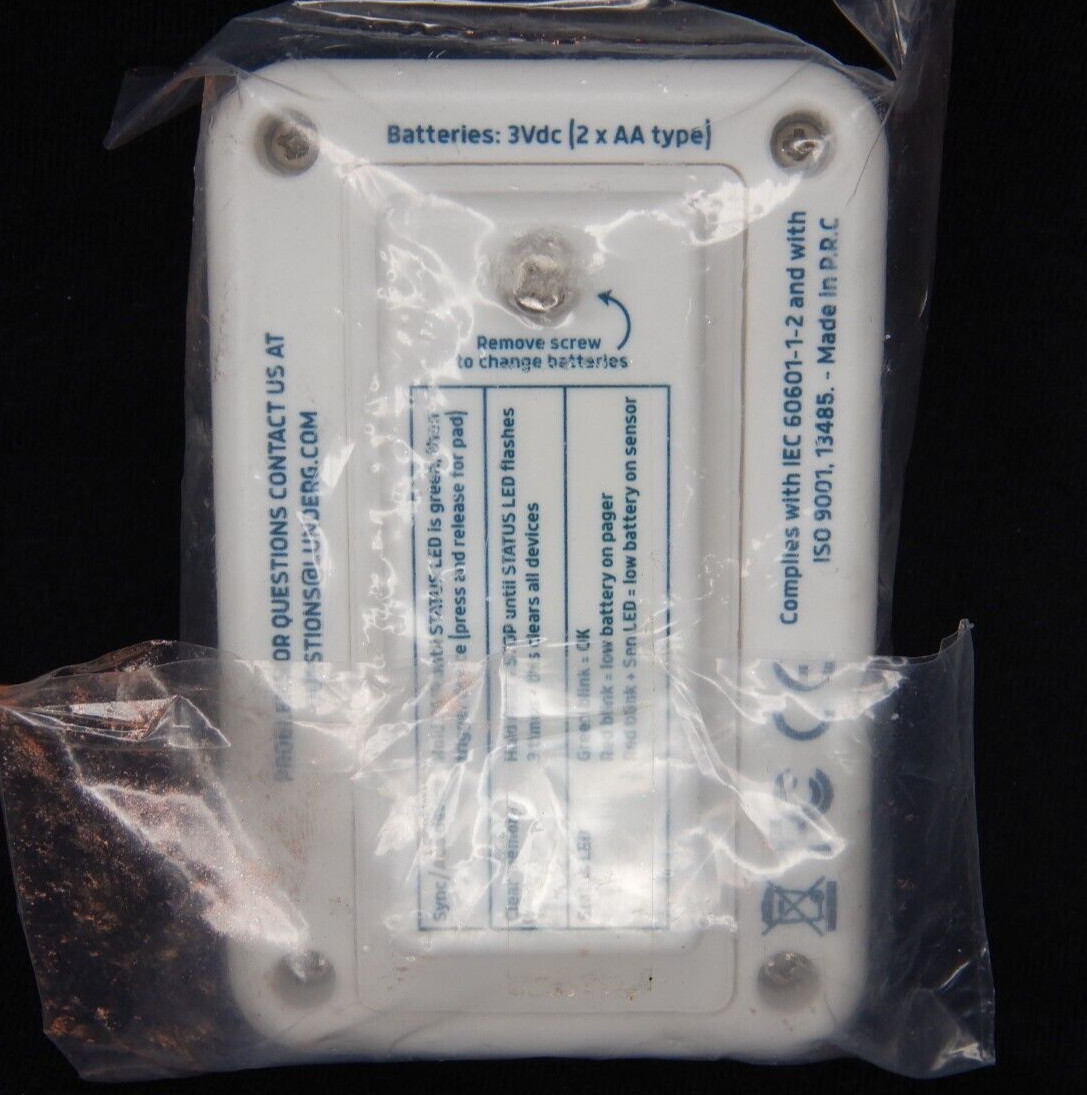 Lunderg Early Alert Bed Alarm System Wireless Pager Replacement Only