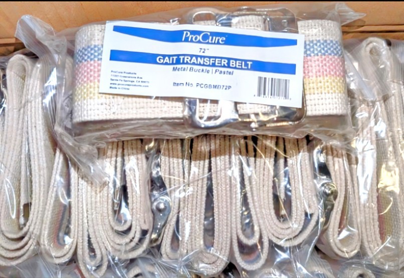 X10 Transfer Gait Belts 72″ Universal Secure Metal Buckle Rehabilitation NEW!!