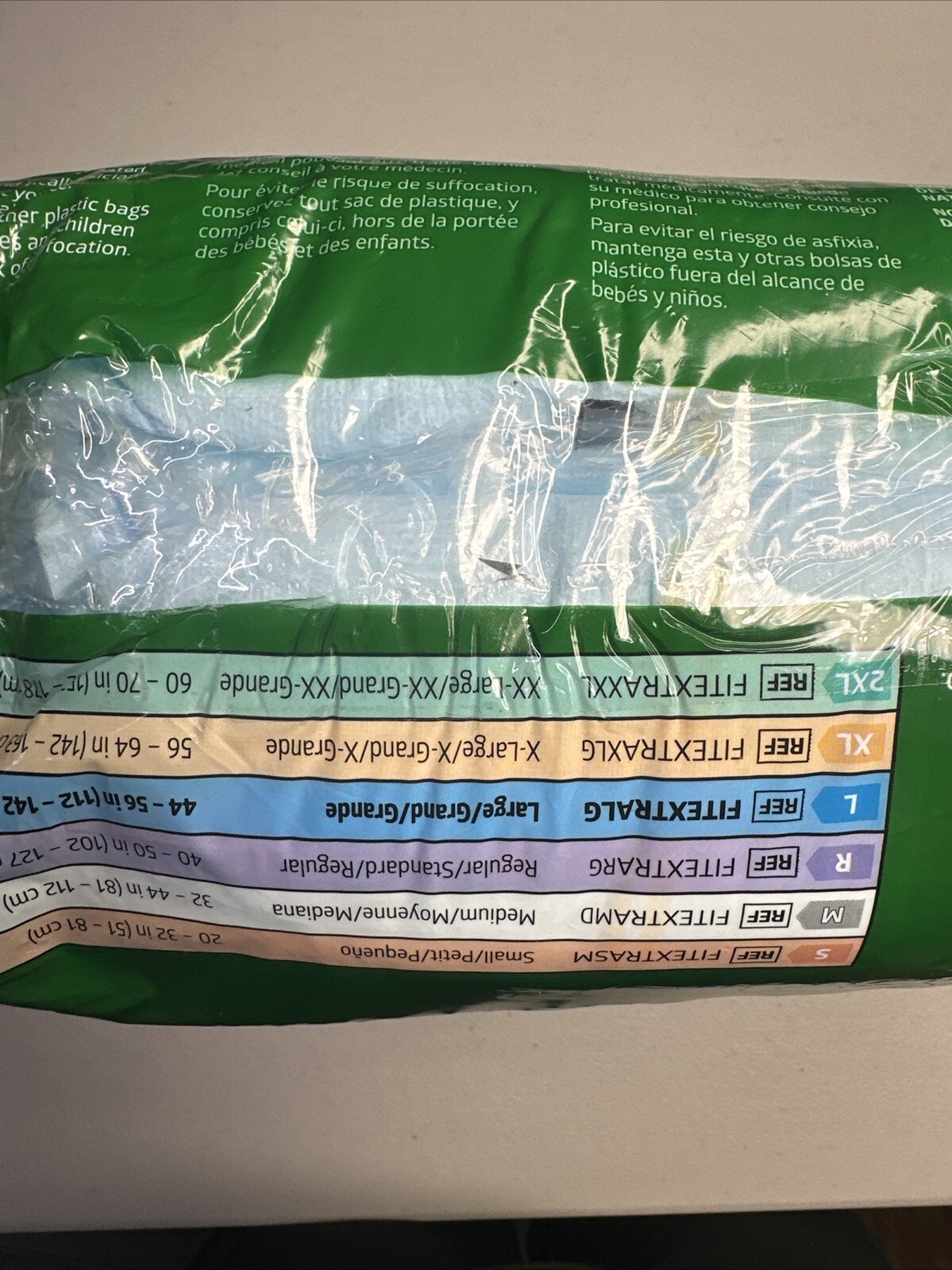 Briefs Extra Absorbency Large 40 Count One Open Bag FitRight OptIFit