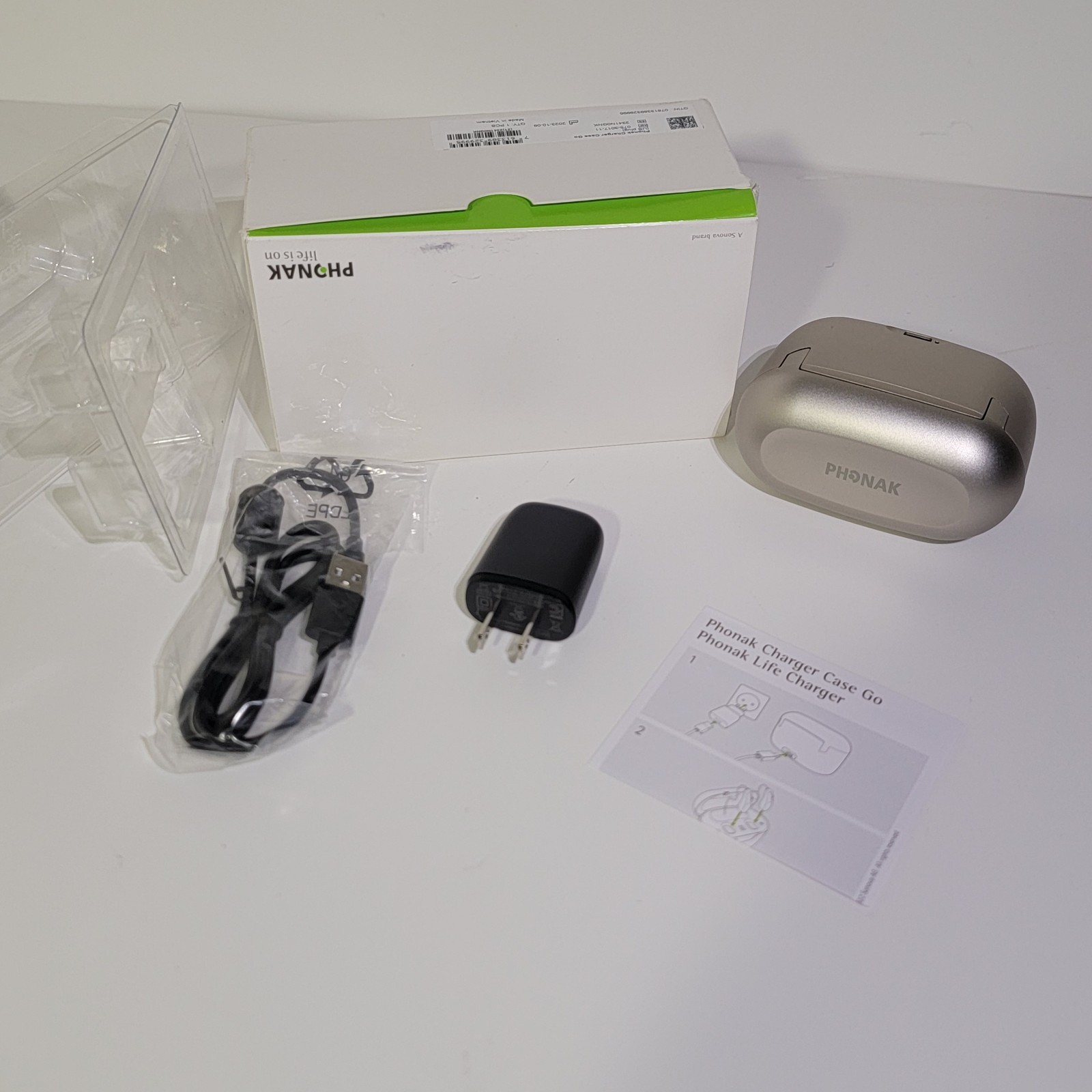 Phonak Charger Case Go 075-3017-11 Hearing Aid Charging Case