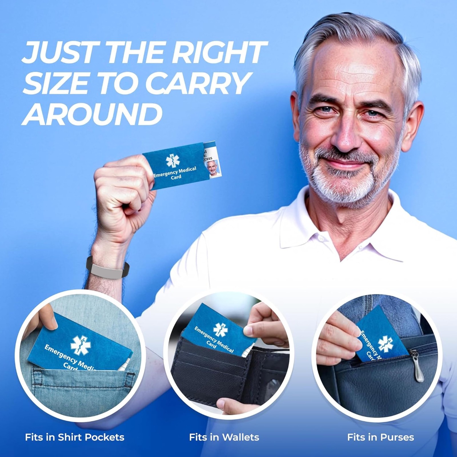 Universal Medical Data Replacement Bands For Emergency Bracelet – Adjustable