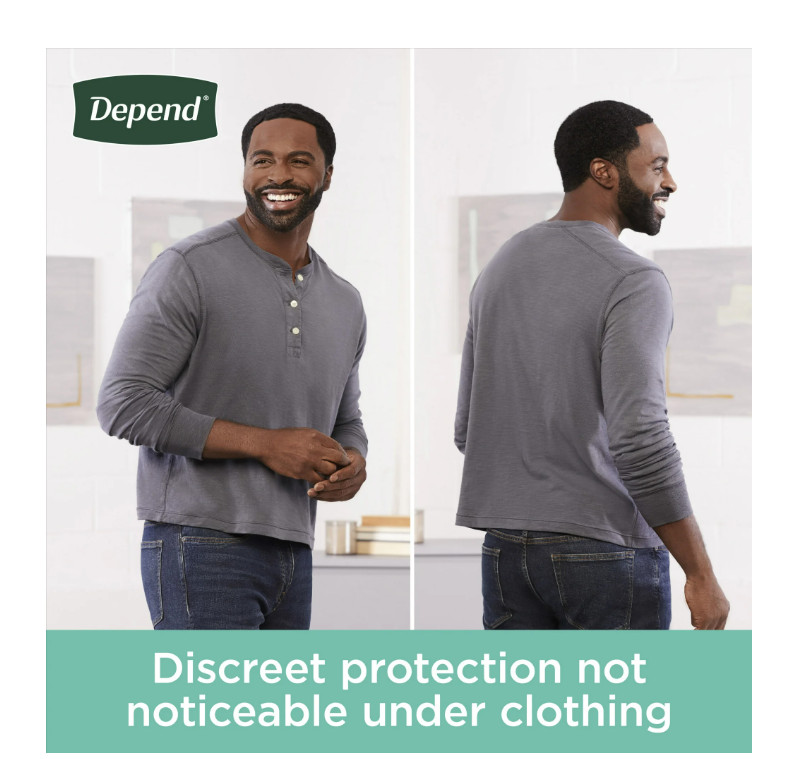 Fresh Protection Men’s Incontinence Underwear – S/M – 44 Count – Discreet