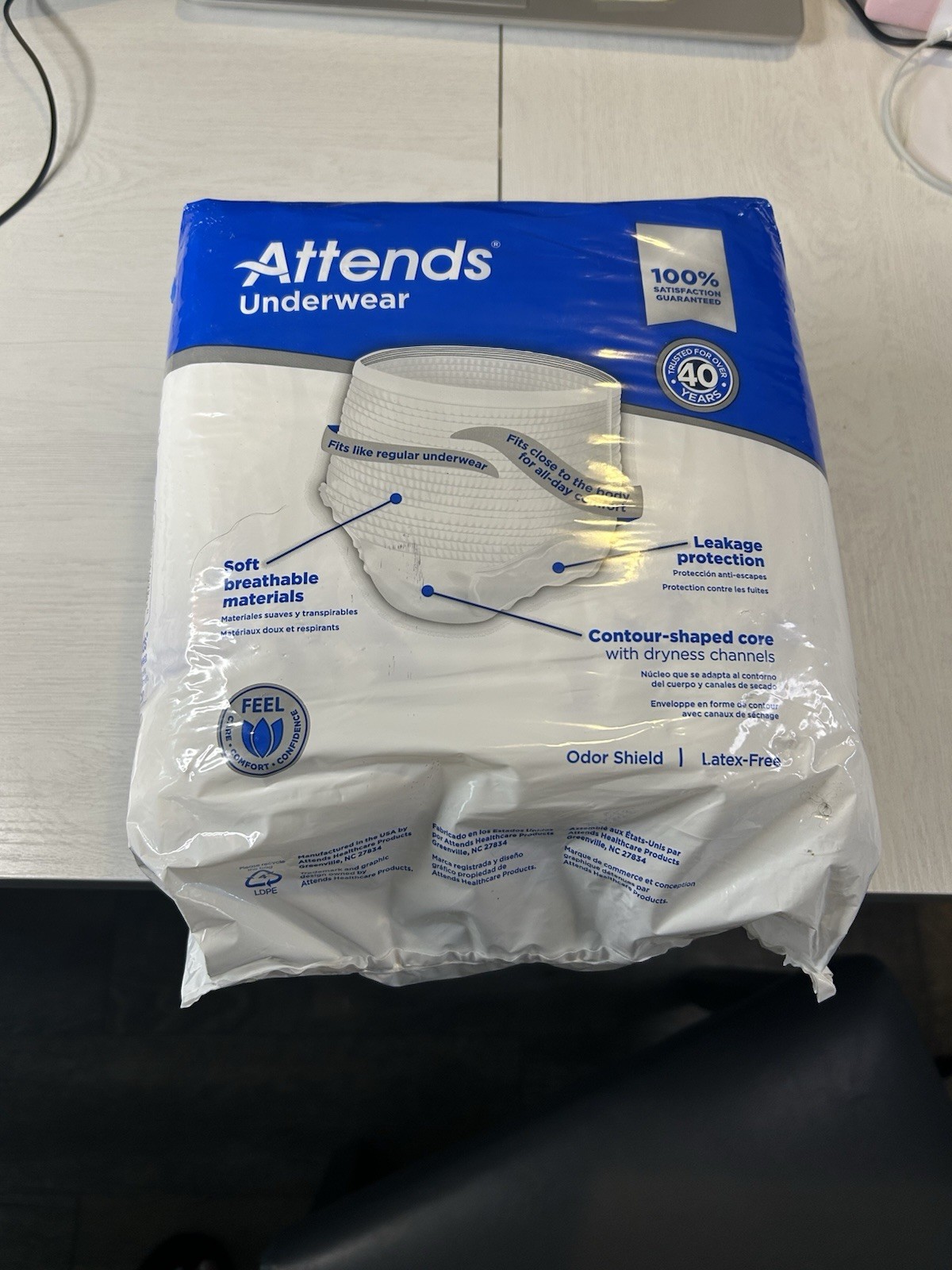 Attends Extra Heavy Incontinence Underwear Pull-Up XL Large 14 COUNT Fast SHIP