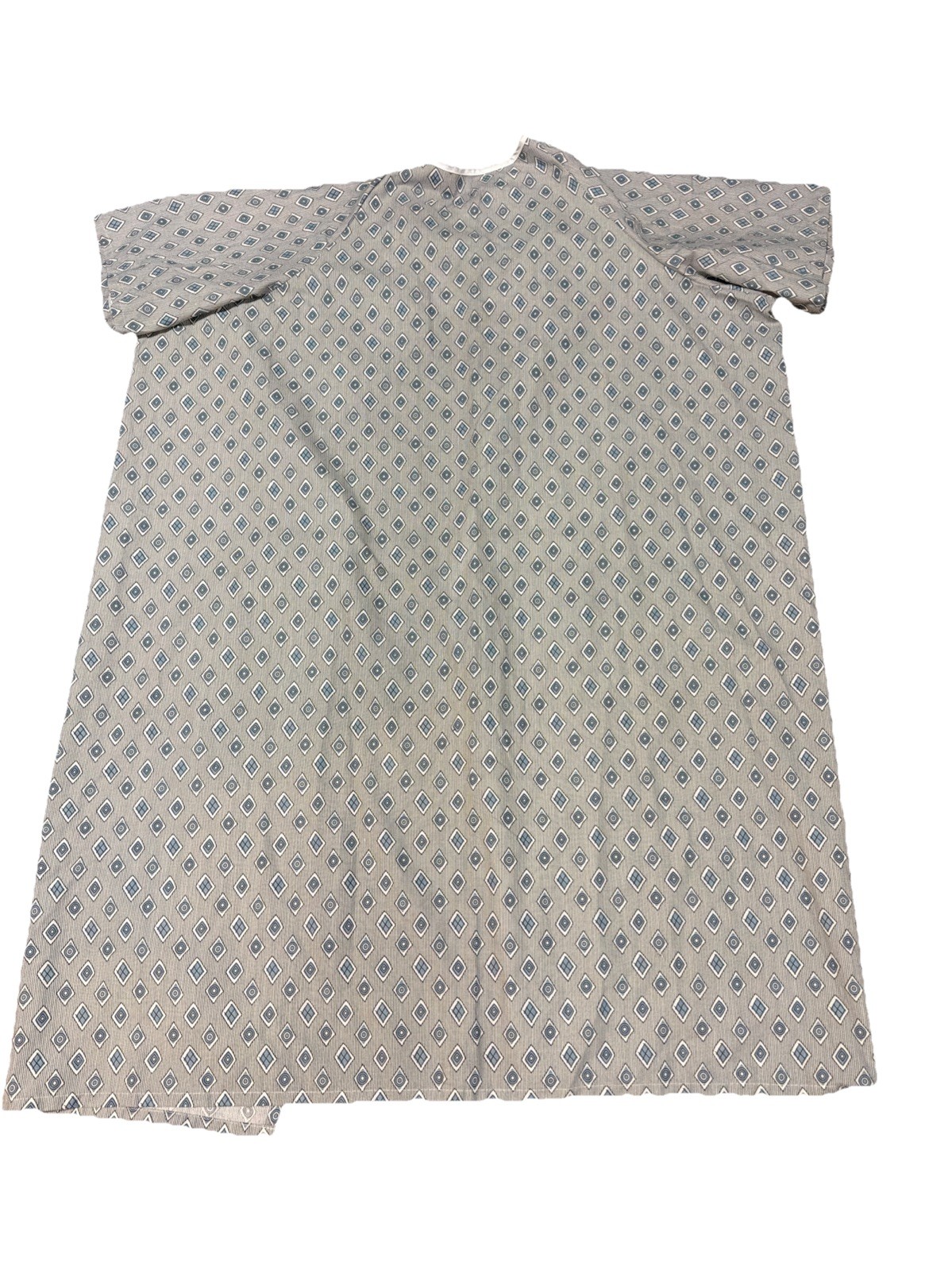 2 Unisex Hospital Gowns (Blue and White) – Patient Gown Gently Worn