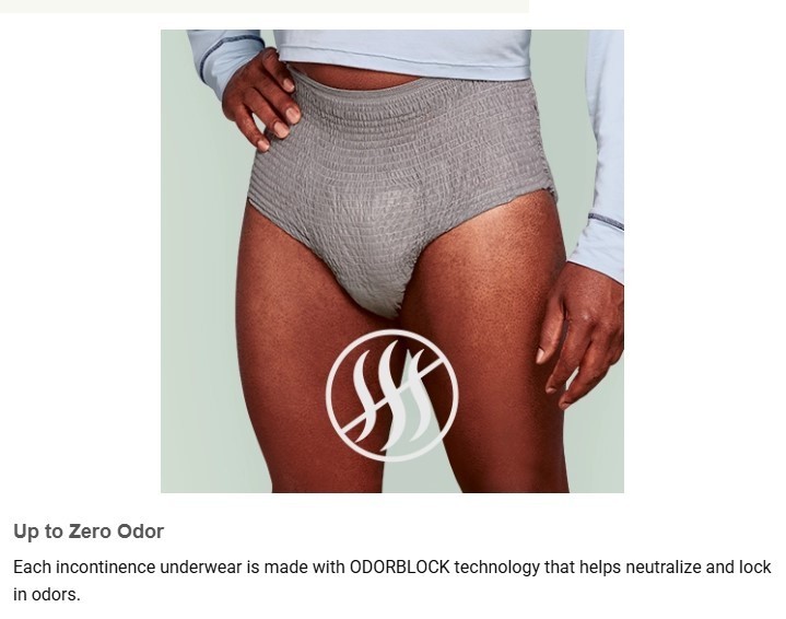 Depend Fresh Protection Adult Incontinence Underwear for Men SIZE: SM/MED 92ct