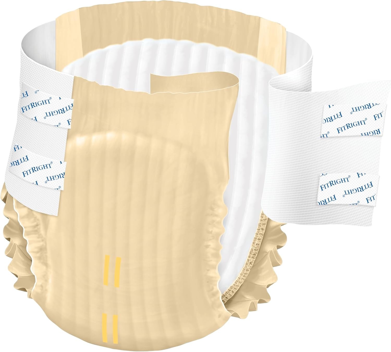 FitRight XL Adult Diapers Extra Heavy Absorbency Incontinence Briefs 80 Count