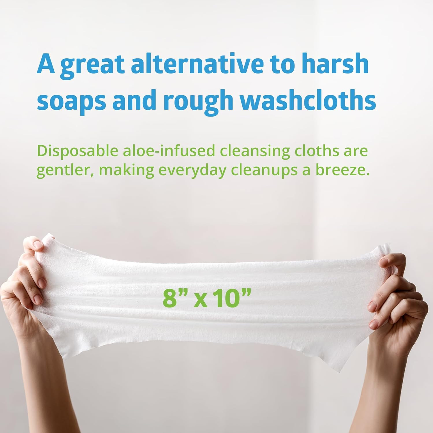 Fitright Aloe Personal Cleansing Cloth Wipes, Scented, Pack of 48, 8 X 10 Inch A