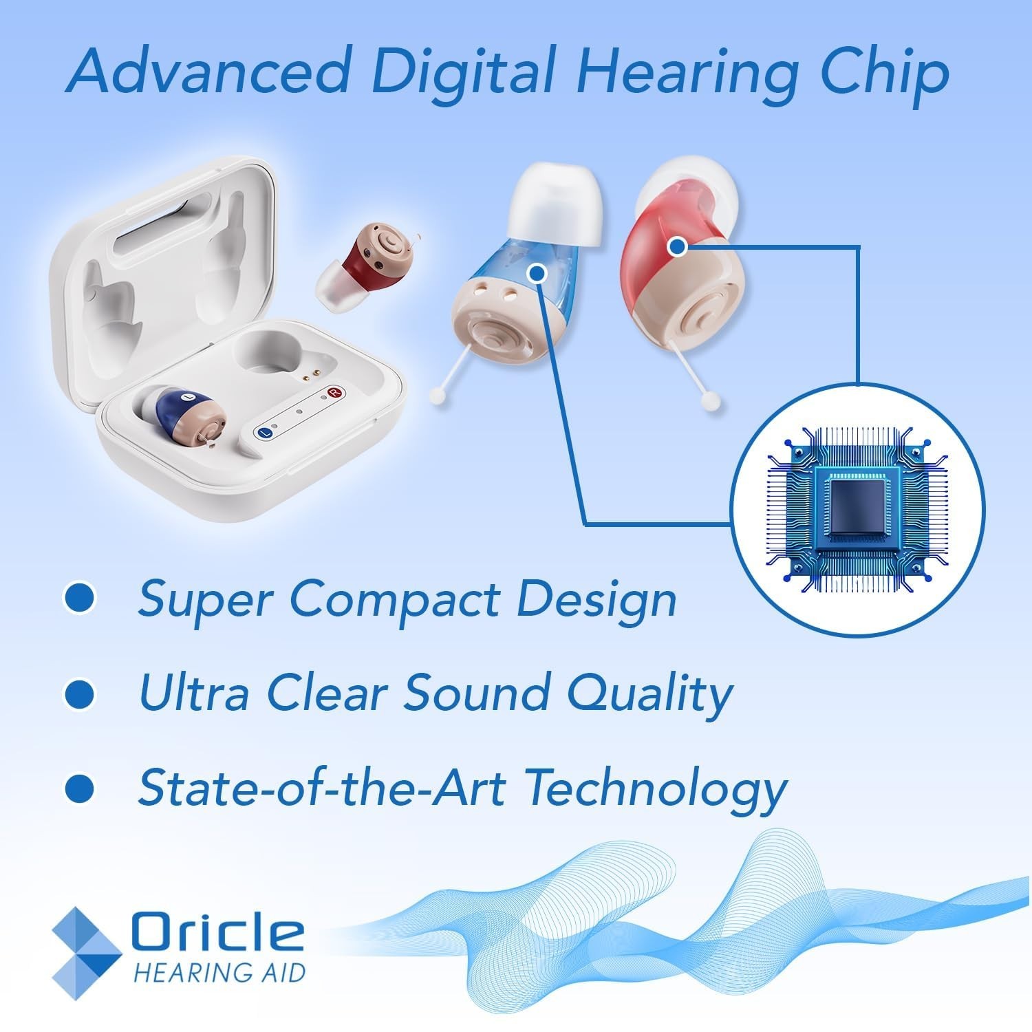 Oracle Pro Hearing Aids for Seniors – 16 Channel Hearing Aids with Noise Canc…