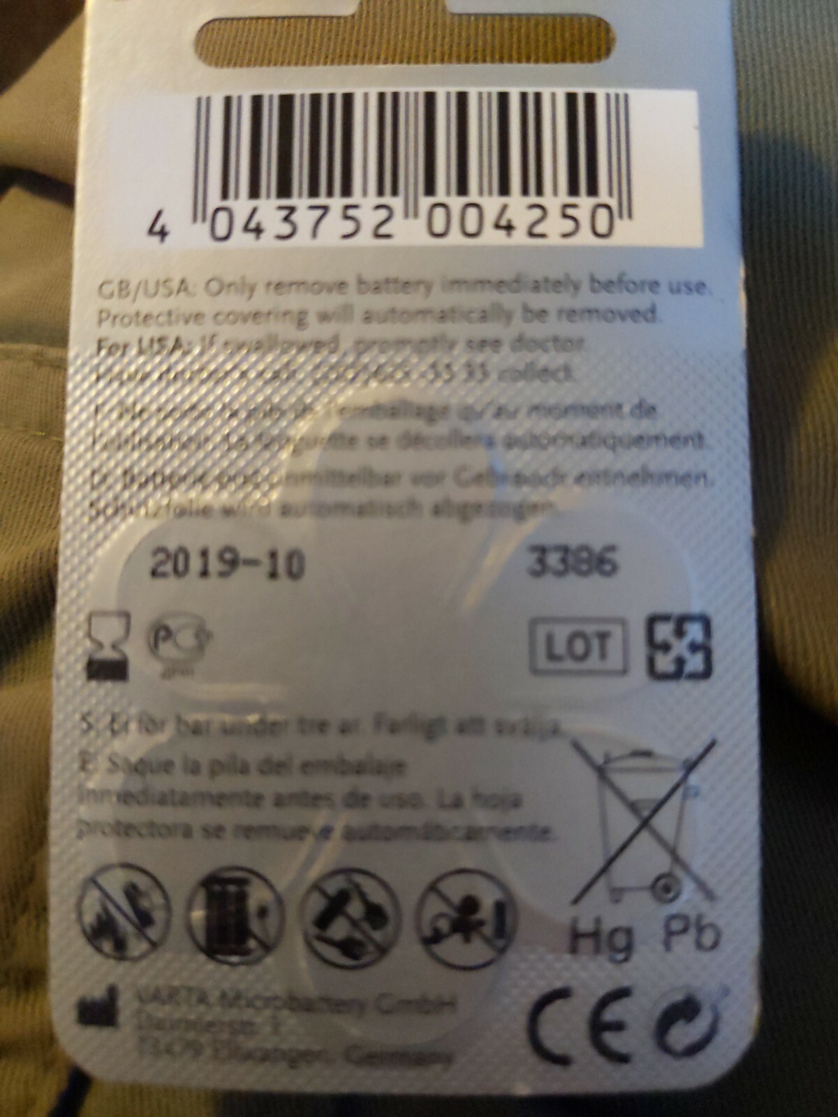 Power-One POWERONE-P312-6PK-MF P312 Hearing Aid Batteries – Pack of 6