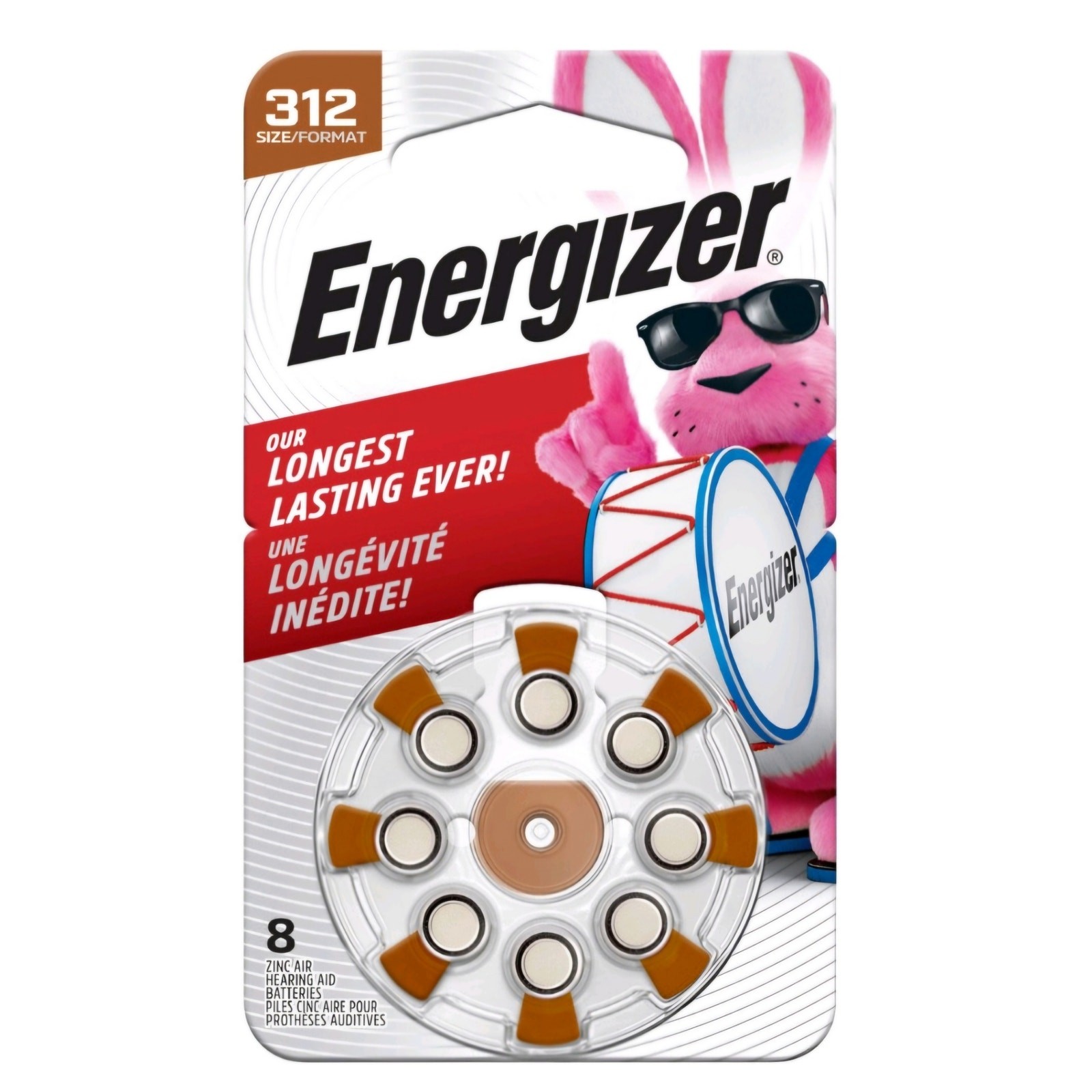 Lot of 32 hearing Aid 312 batteries Energizer Rayovac new