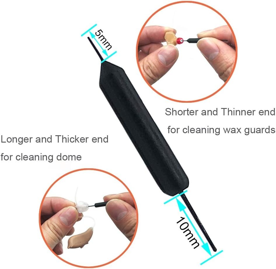 Professional Hearing Aid Cleaning Kit: Wax Guards & Dual-End Tool Set – 3 Packs