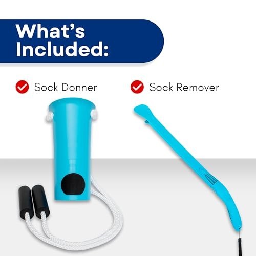Sock Aid Kit for Men Women Limited Mobility Easy On Off Dressing Aid No Bending