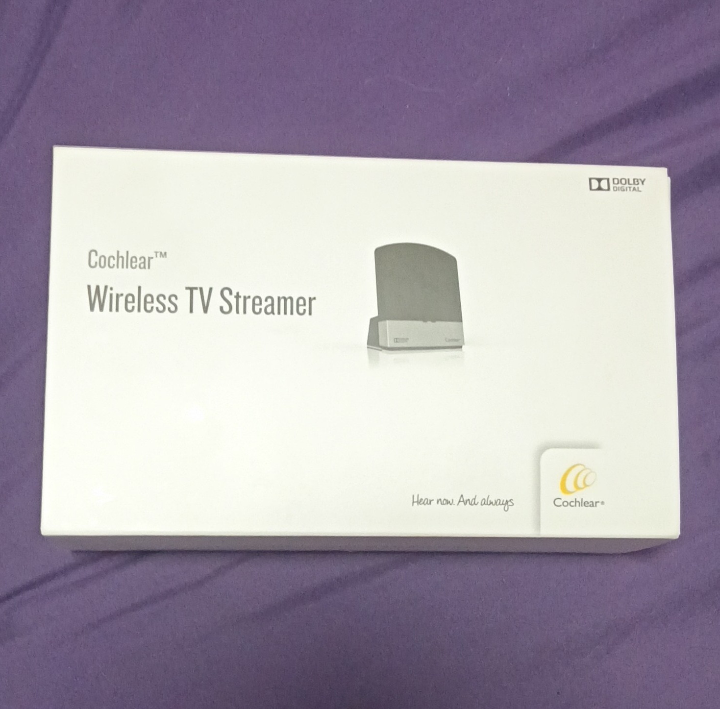 Cochlear Wireless TV Streamer New Never Used Gray Plastic Hearing Aid Accessory