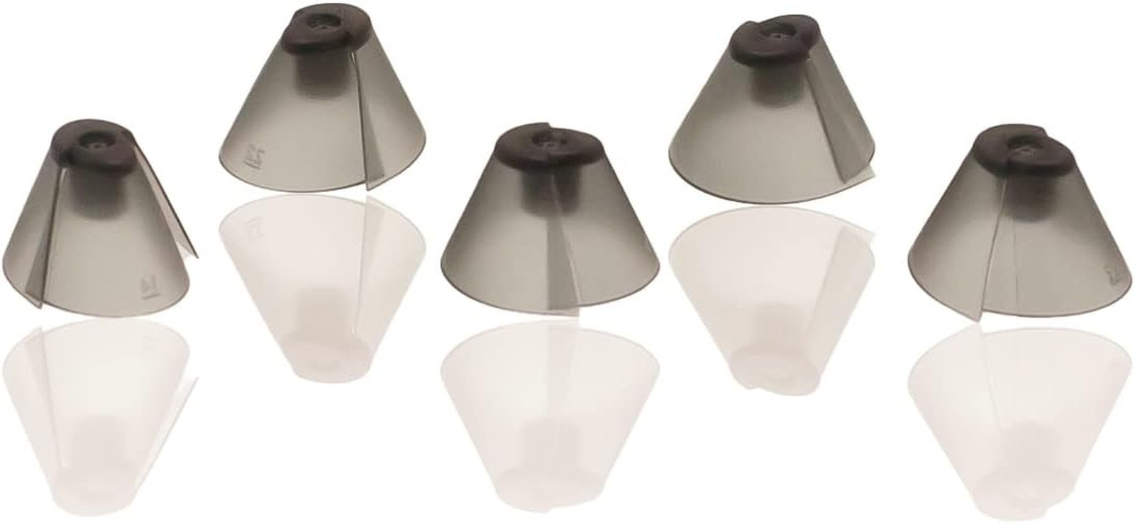 GN Resound Sure Fit Hearing Aid Standard Receiver Tulip Domes Dark Gray Split