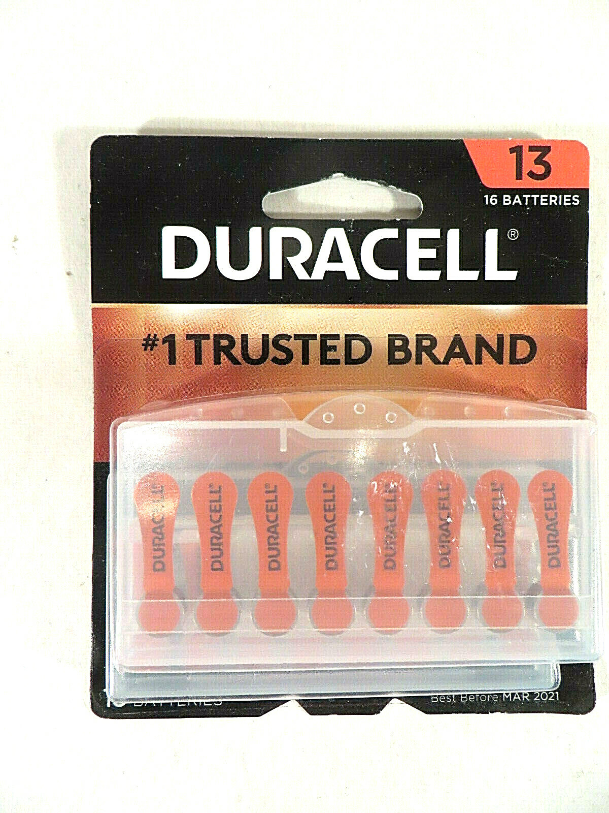 Duracell #1 16Pk Batteries Hearing Aid Sz[13] 1.45V Best by 2021 Unused