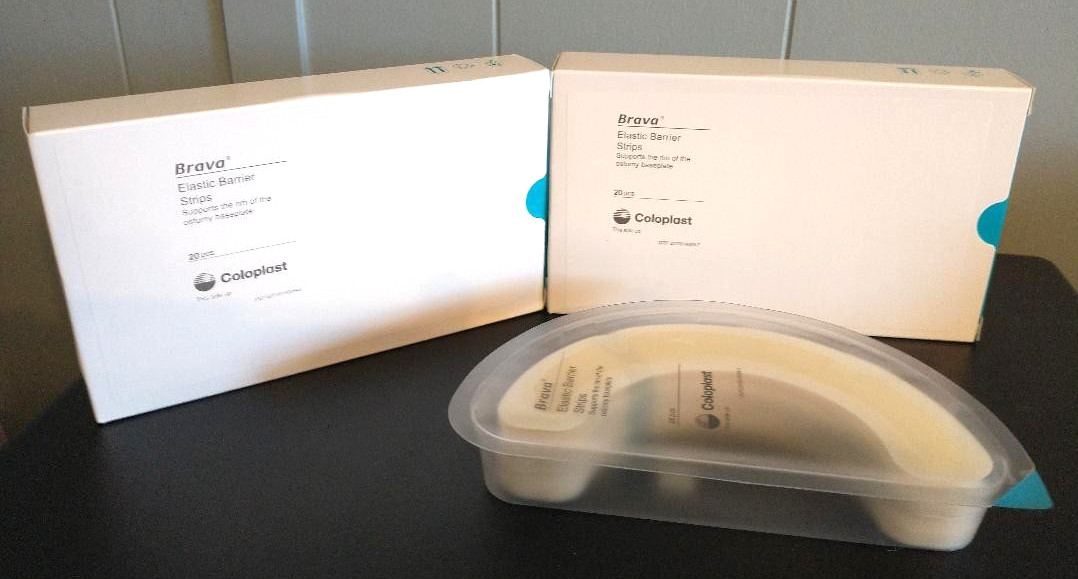 3 NEW BOXES (60) COLOPLAST BRAVA 120700 OSTOMY ELASTIC BARRIER STRIPS EXP 2028