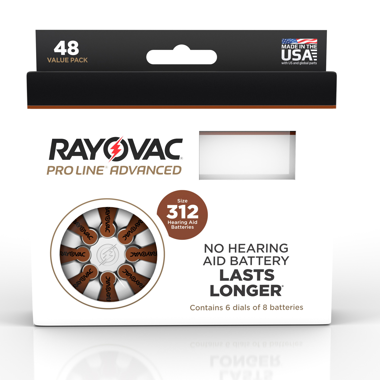 Rayovac Proline Advanced Mercury-Free Hearing Aid Batteries, Box – 48 Batteries