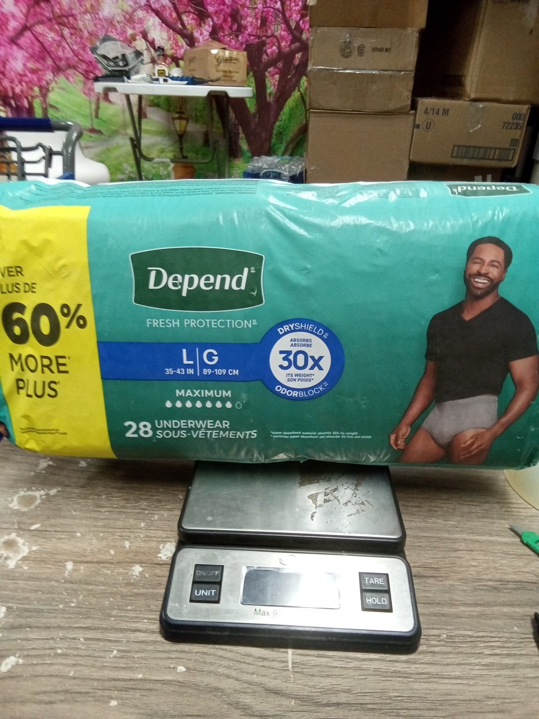 Underware for men large 28ct 35×43 In 766 Dtd