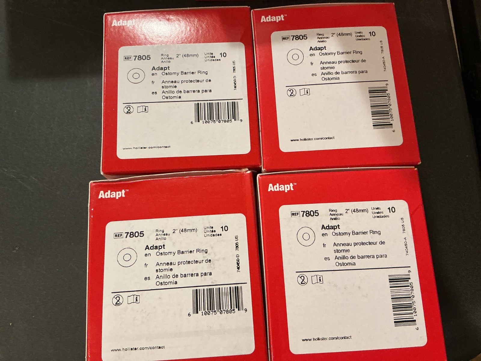 40 (4 boxes of 10) Hollister 7805 Adapt Barrier Rings