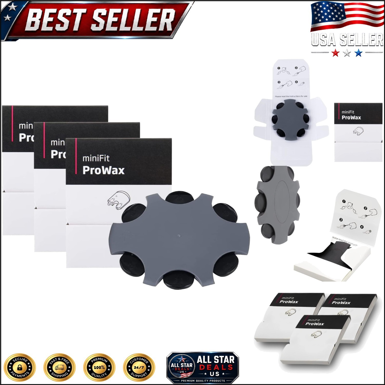 High-Quality Oticon Hearing Aid Wax Filters – 18 Filters in 3 Convenient Packs