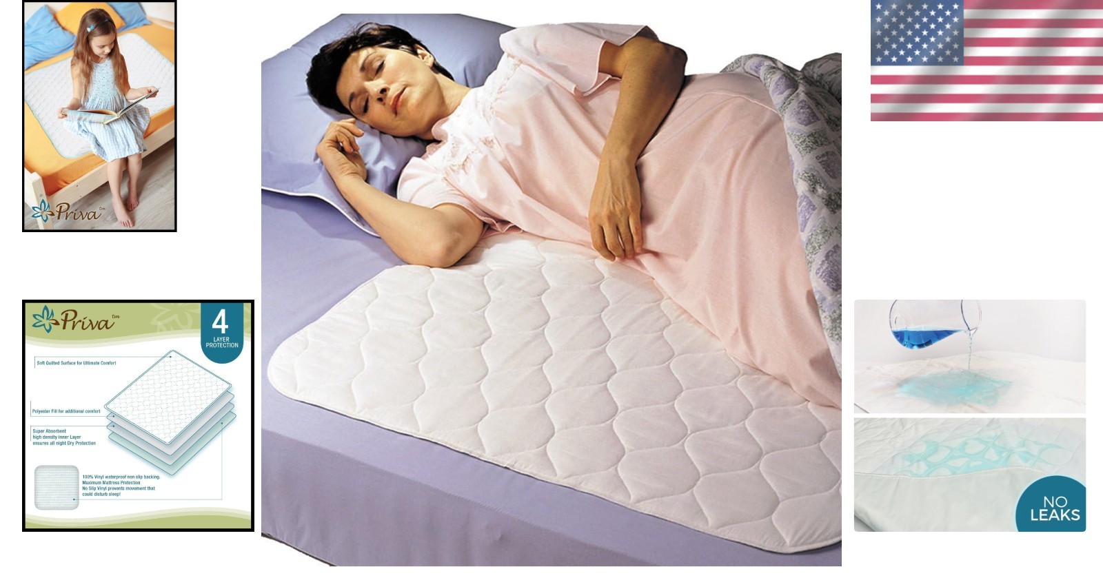 Reusable 30×34 Waterproof Bed Pads with Ultra Absorbent Layers – Family Friendly