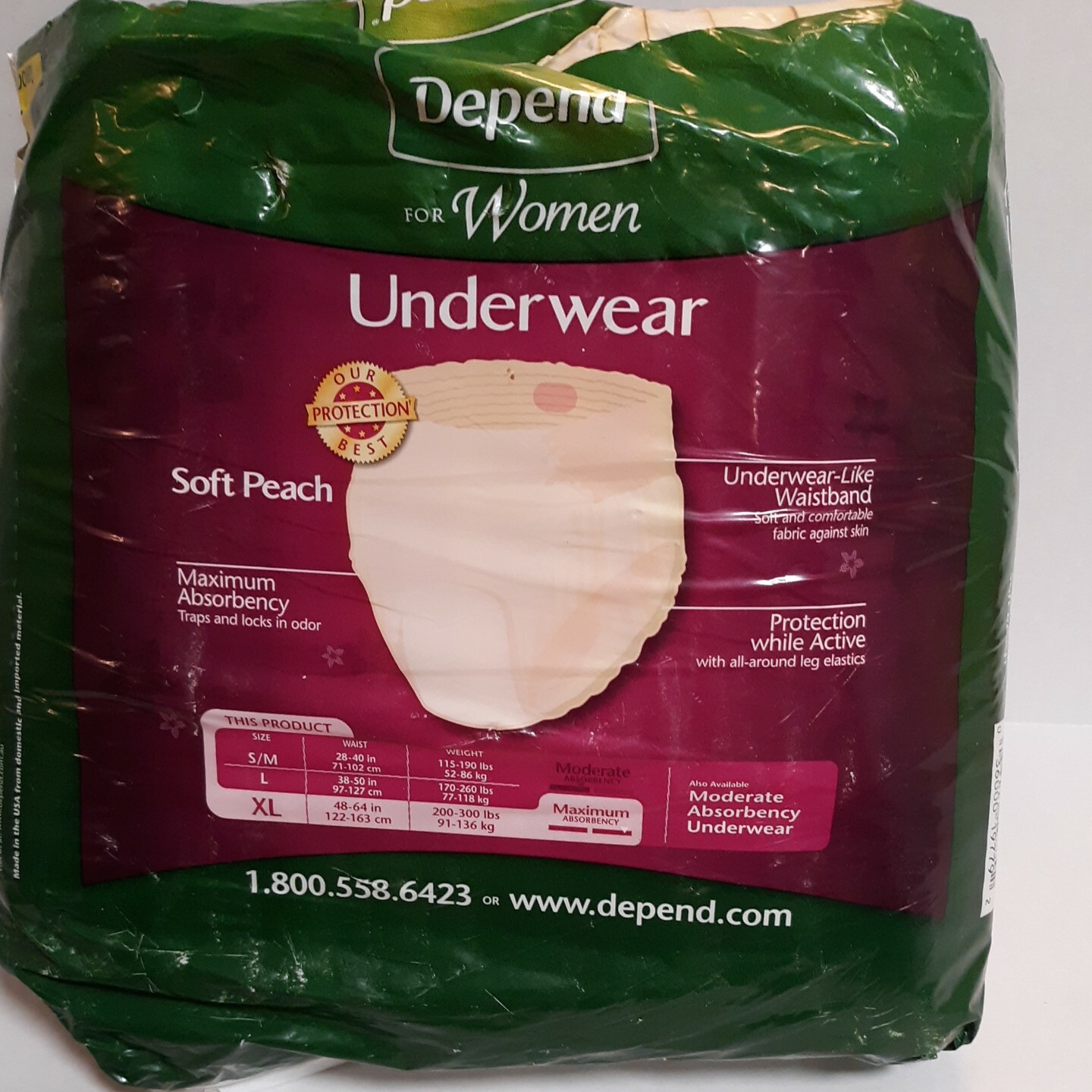Depend For Women 14ct XL ‘Soft Peach’