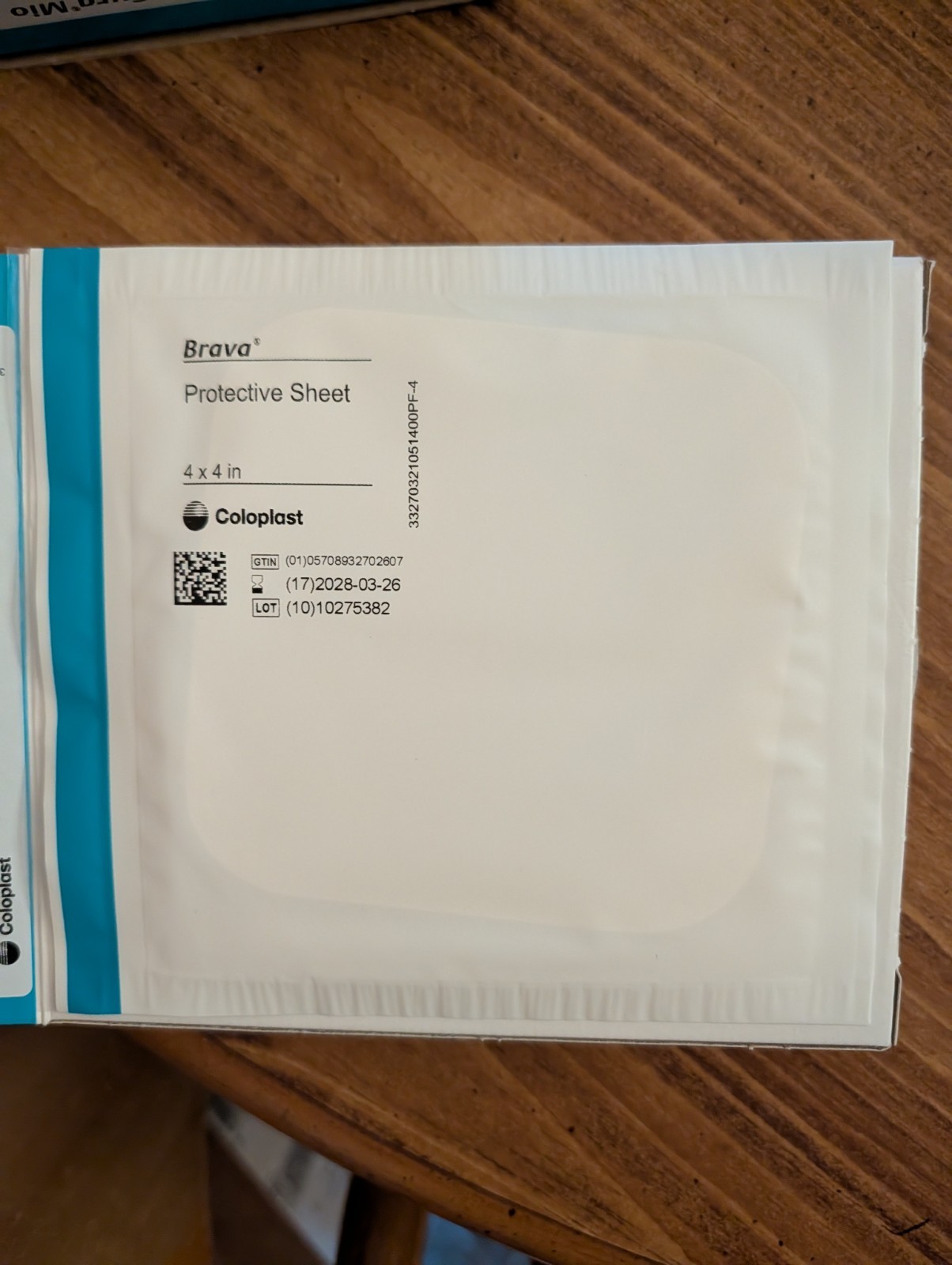 Coloplast 32105 Brava Protective Sheets 4″ X 4″(10cm x 10cm) Quantity 10 New Box