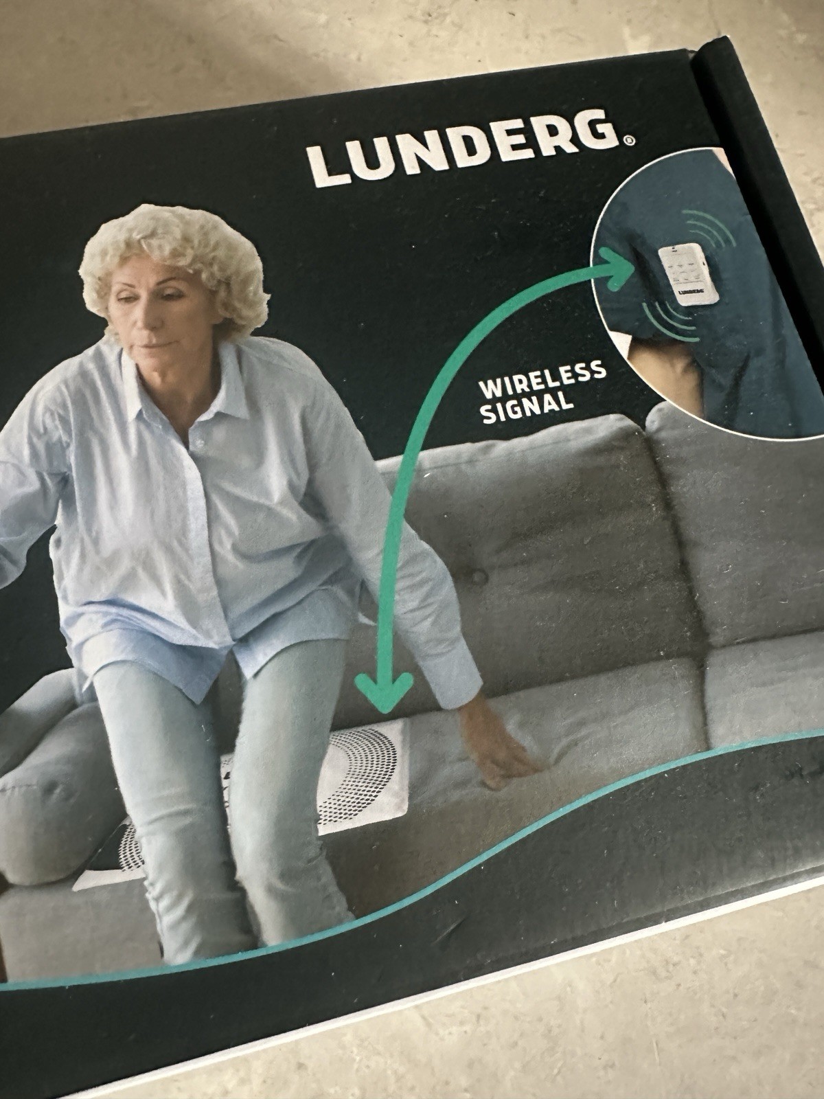 Lunderg Chair Alarm System With Wireless Sensor Pad & Monitor For Elder Care