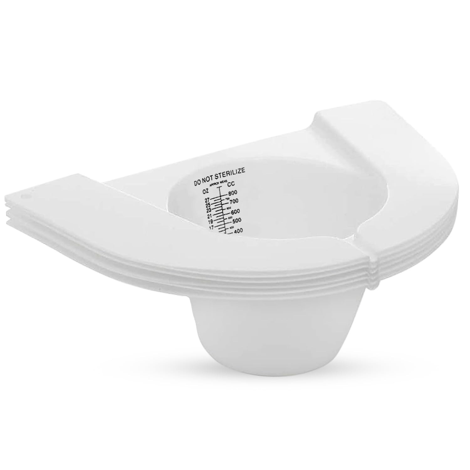 Caremax Supply Urine Collection Hat for Toilet – Pack of 5 – Frosted Urine Measu
