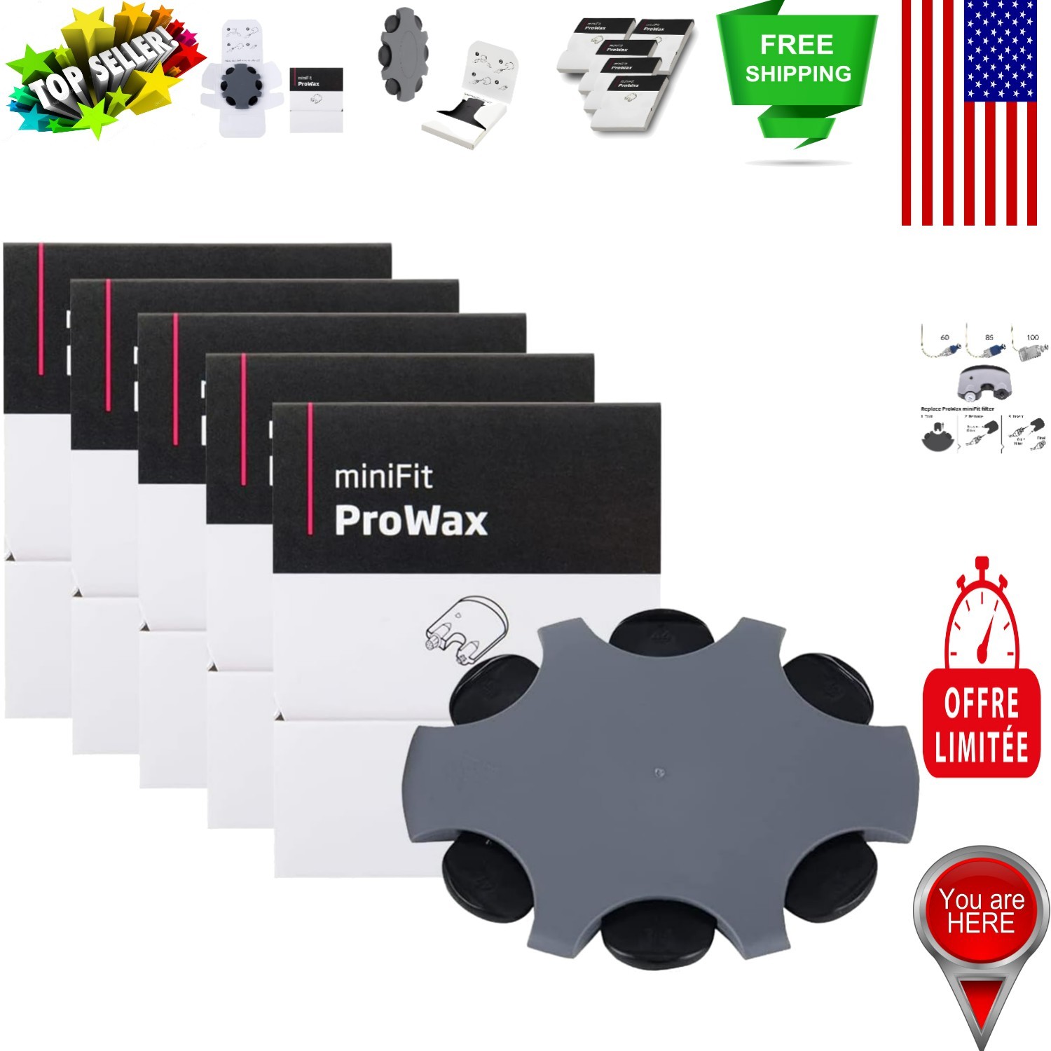 High-Quality Wax Filters for Oticon Hearing Aids – 30 Pcs for Enhanced Sound