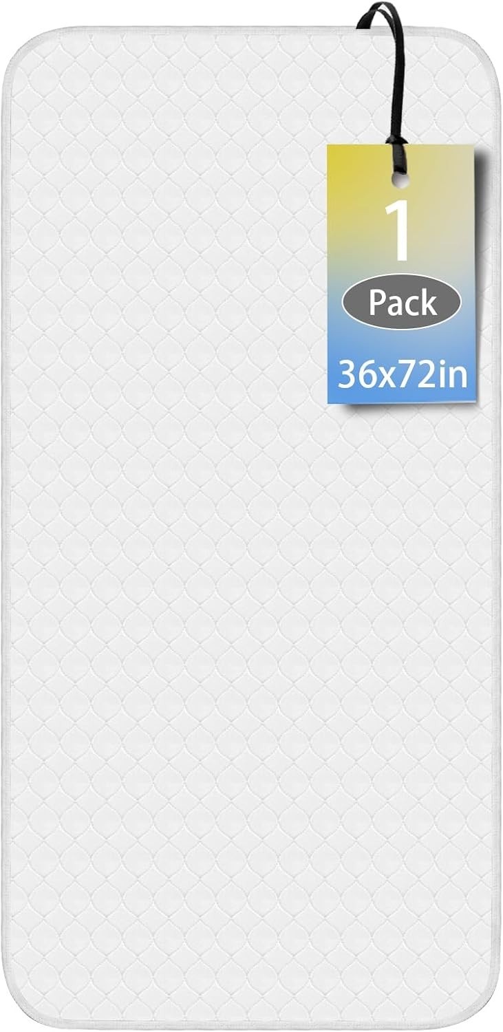 Washable Incontinence Bed Pads 72″ x 36″ for Adults, Kids, Dogs Waterproof an…