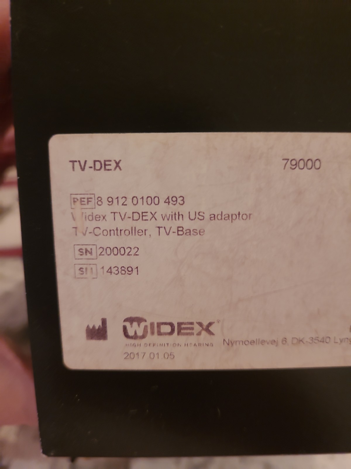 Widex TV-DEX Wireless TV Streamer Controller Assisted Listening Device