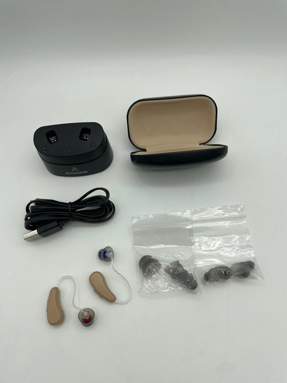 RIC Hearing Aids for Seniors Rechargeable Receiver-in-Canal Hearing Aid