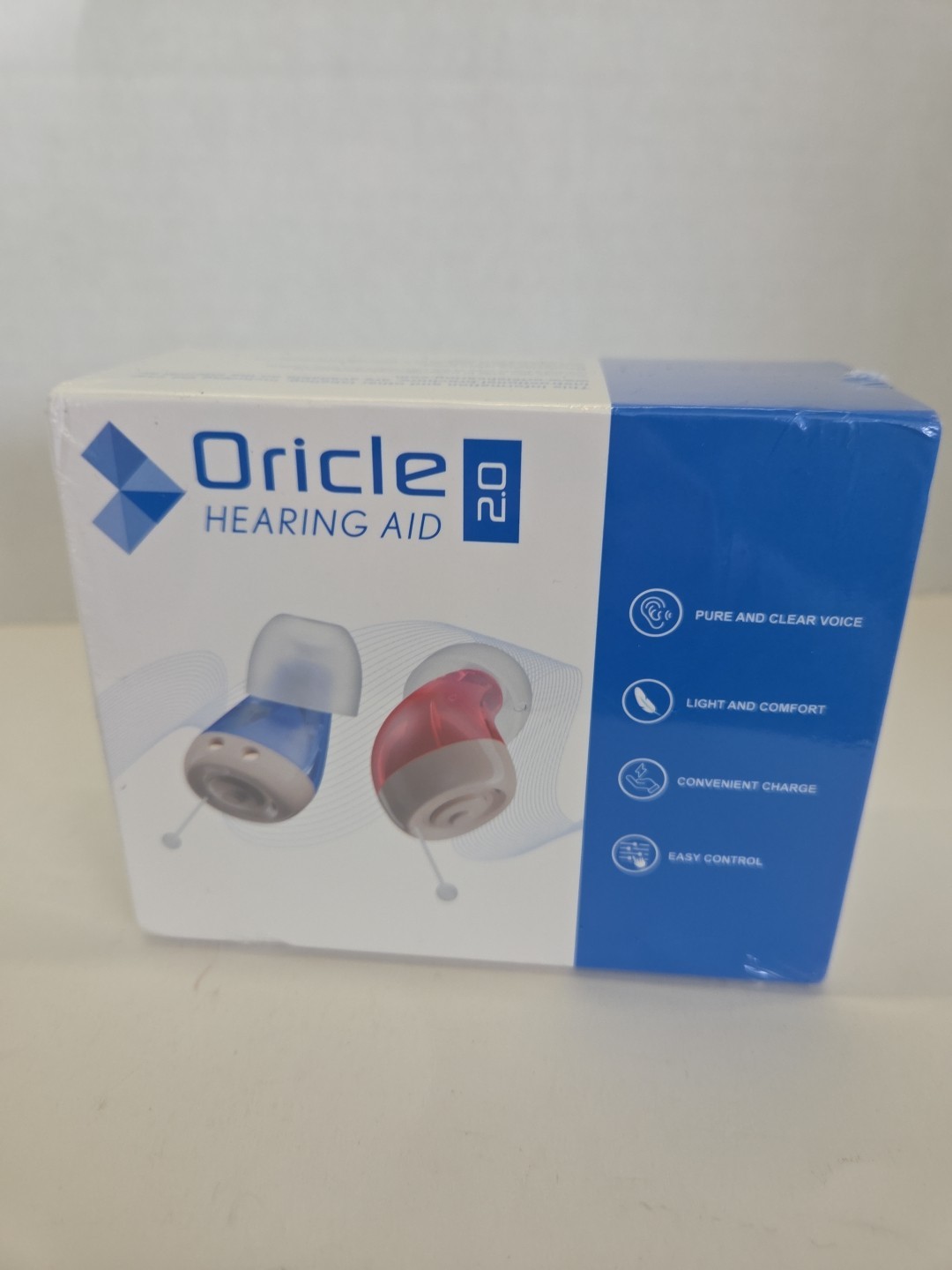 Oricle Hearing Aid 2.0 – Model JH-A490 – New Open Box – Rechargeable Pair