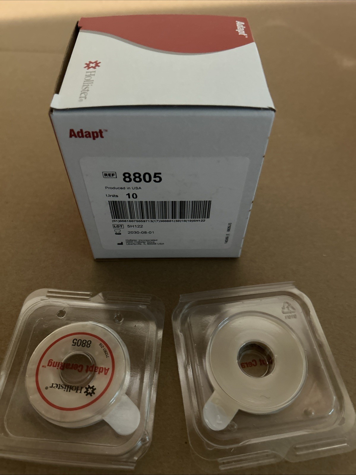 10 Hollister 8805 Adapt™ CeraRing Ostomy Barrier Rings 2″ Expires 2030