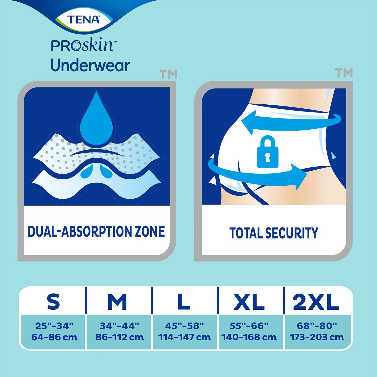 TENA Classic Pull on Underwear 2XL Heavy Absorbency Adult Underwear 72518 48 Ct