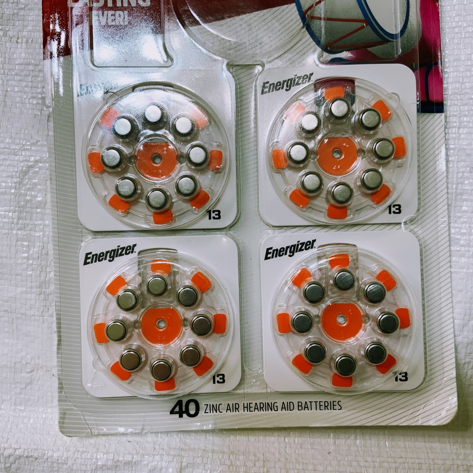 Lot of 32 ENERGIZER Zinc Air Hearing Aid Batteries