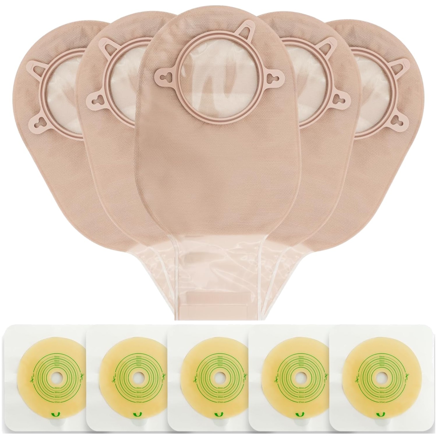 Ostomy Supplies Kit, Colostomy Bags with Carbon Filter