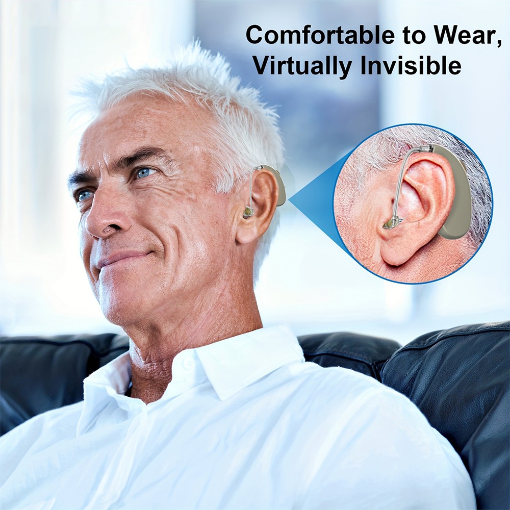 Hearing Aids Rechargeable for Seniors Hearing Aid Headphones Charging Case