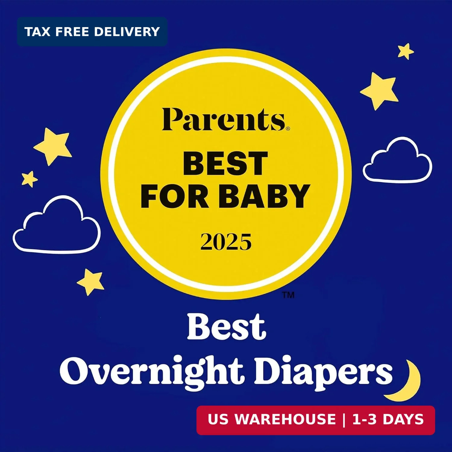 Huggies Overnites Size 5 Overnight Diapers (27+ lbs), 50 Ct, Packaging May Vary