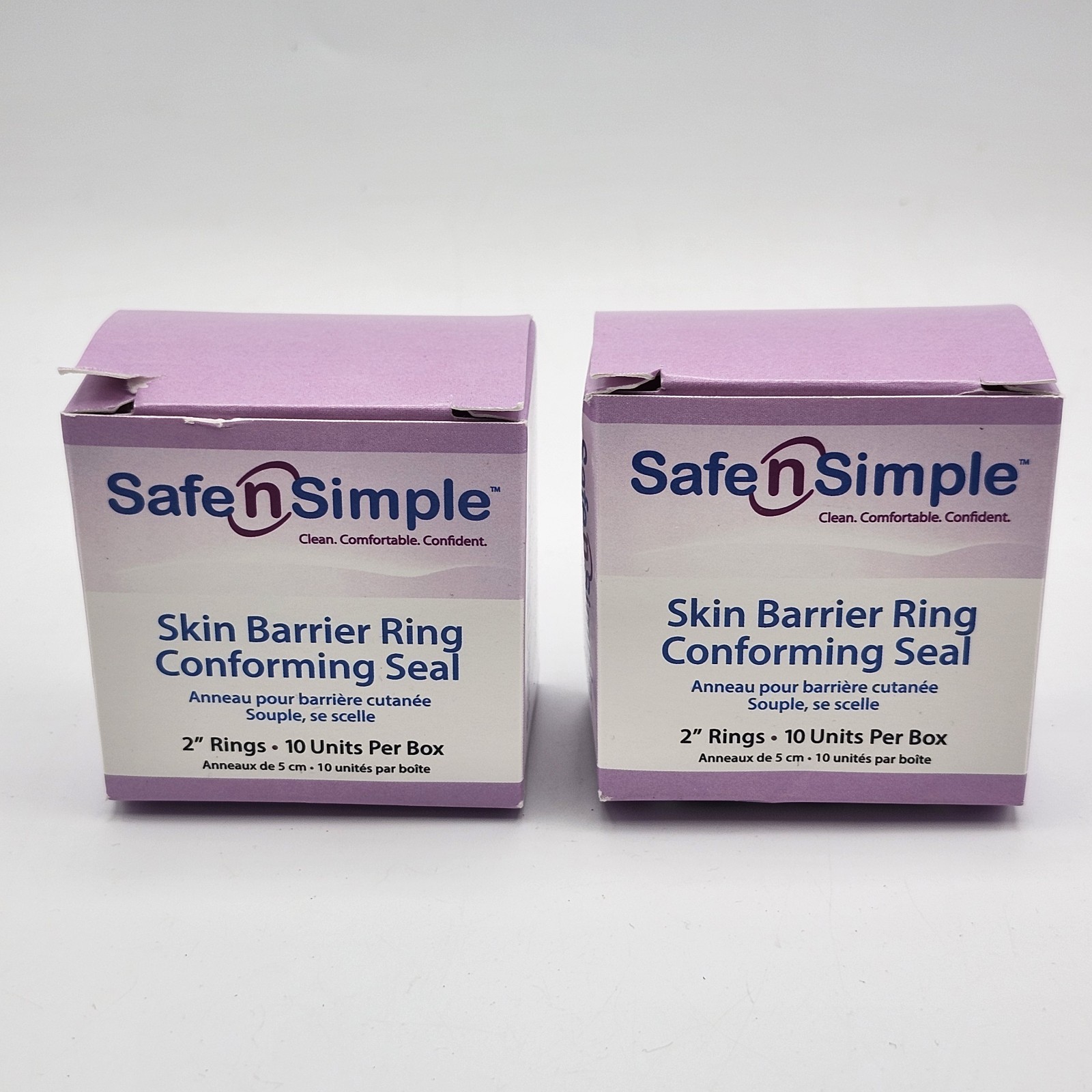 Lot of 2 Safe N Simple SNS684U2. 2″ Skin Barrier Ring 10 per Box 20 Total Count
