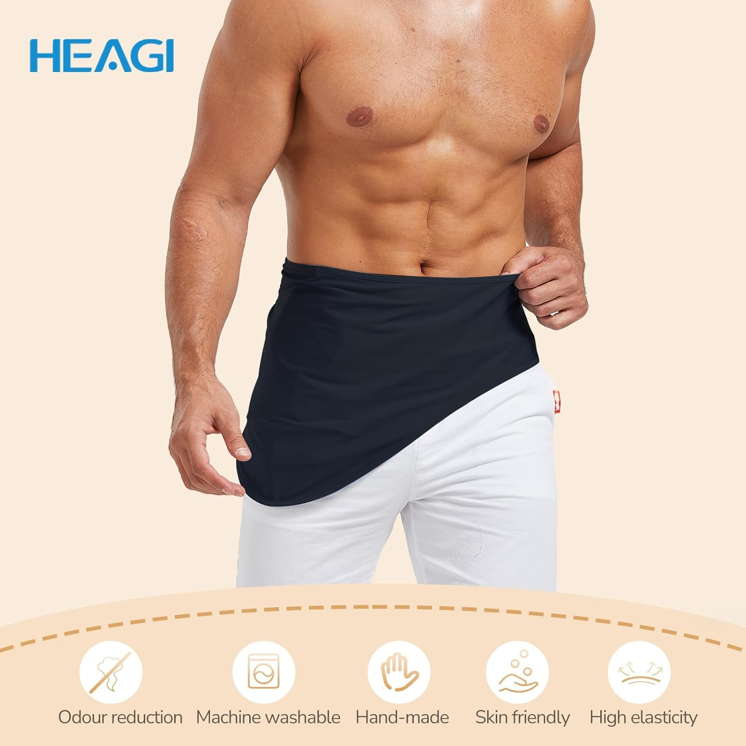 Ostomy Support Belt With Inner Pocket Ostomy Bag Cover For Sport Swimming Medium