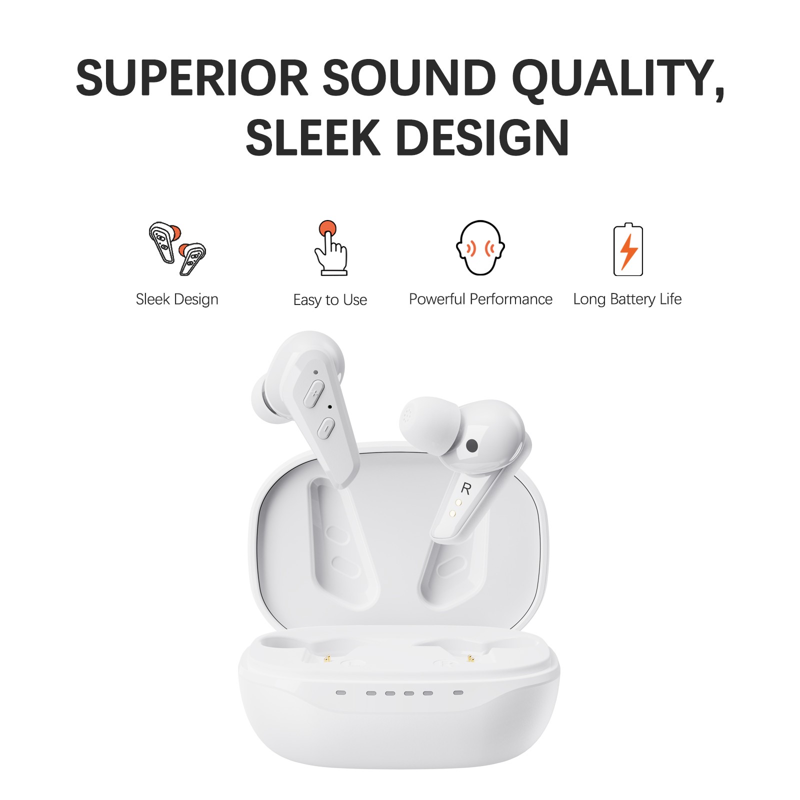 JINGHAO Rechargeable Hearing Aids Auto On/Off Clear Sound 16 Hours Working Time