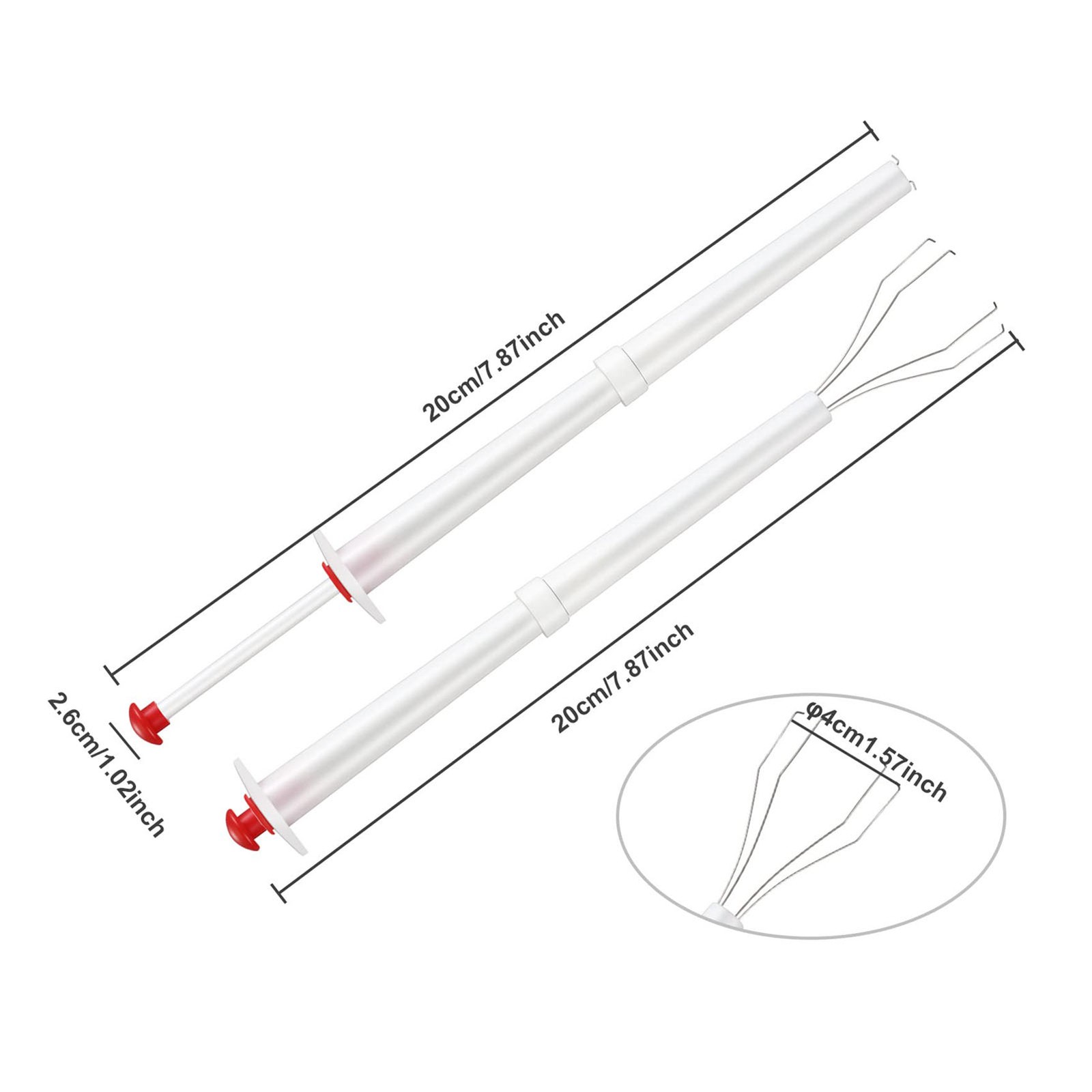 4Pcs Pickle Picker Flexible Stainless Steel Claws Olive Pepper Grabber For