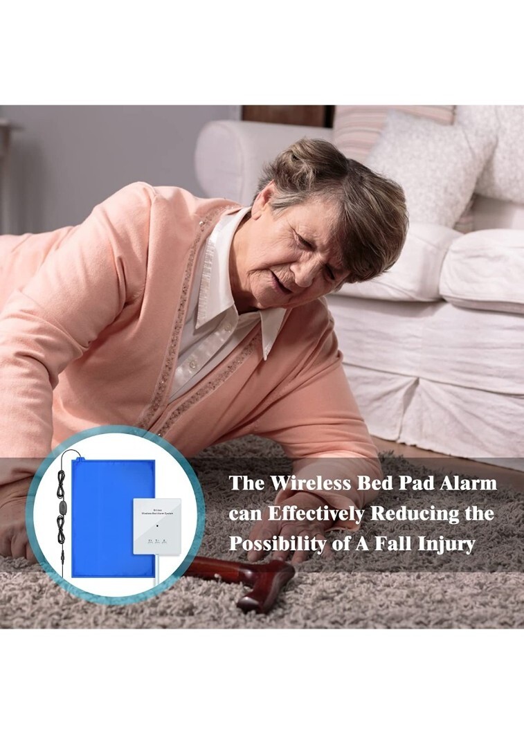 Briidea HOBA-01 Wireless Bed Alarm System, 20″x 28″, NEW!!