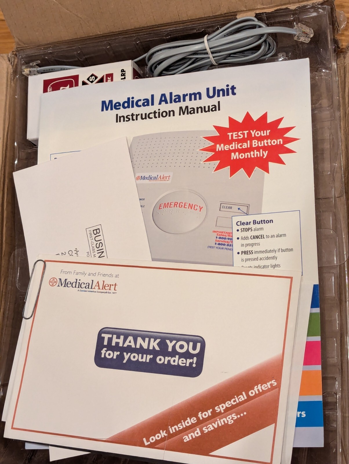 Medical Alert PERS-2400B Personal Emergency Reporting System – New