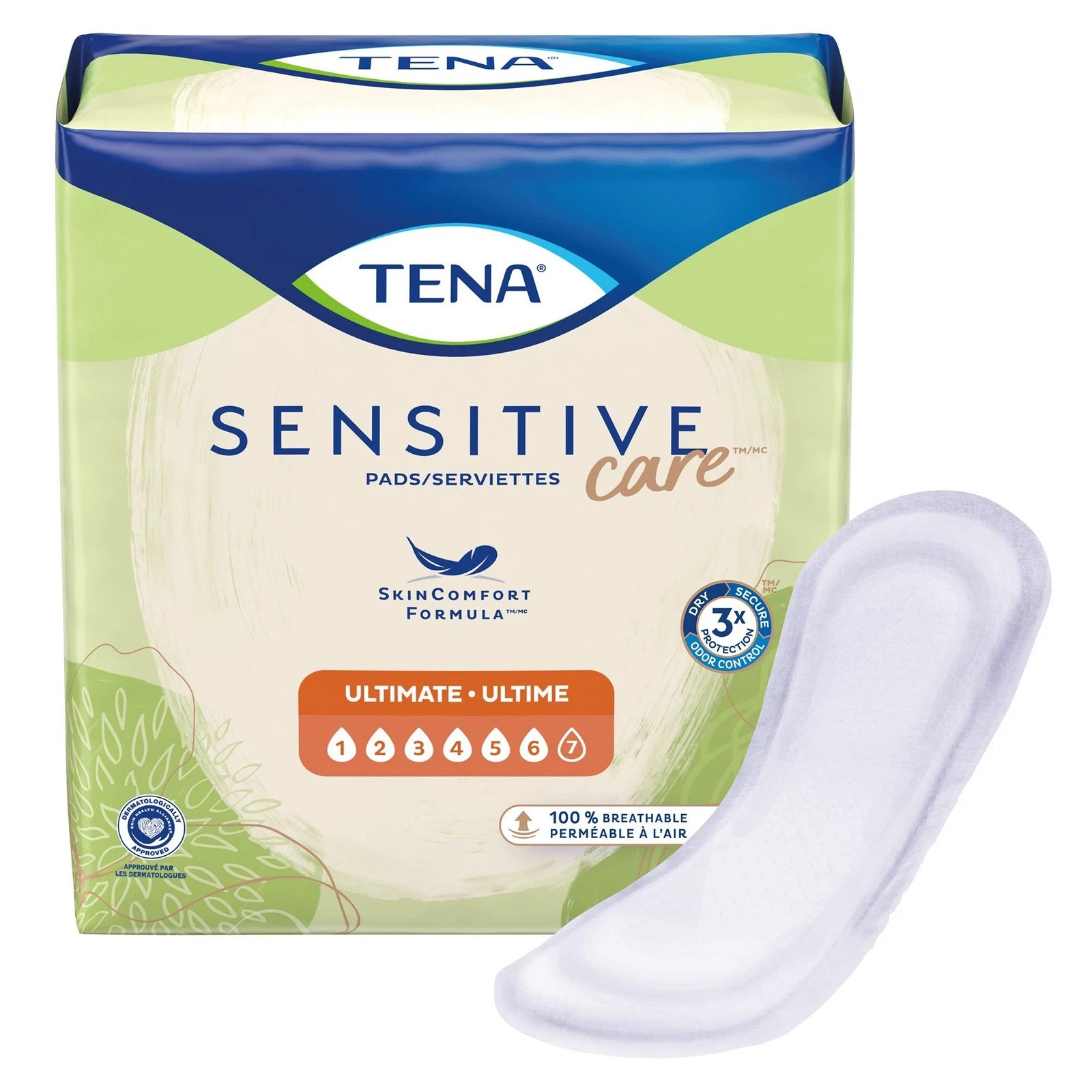 TENA Incontinent Pad 16″ L Regular Length 33 Ct-Free Shipping