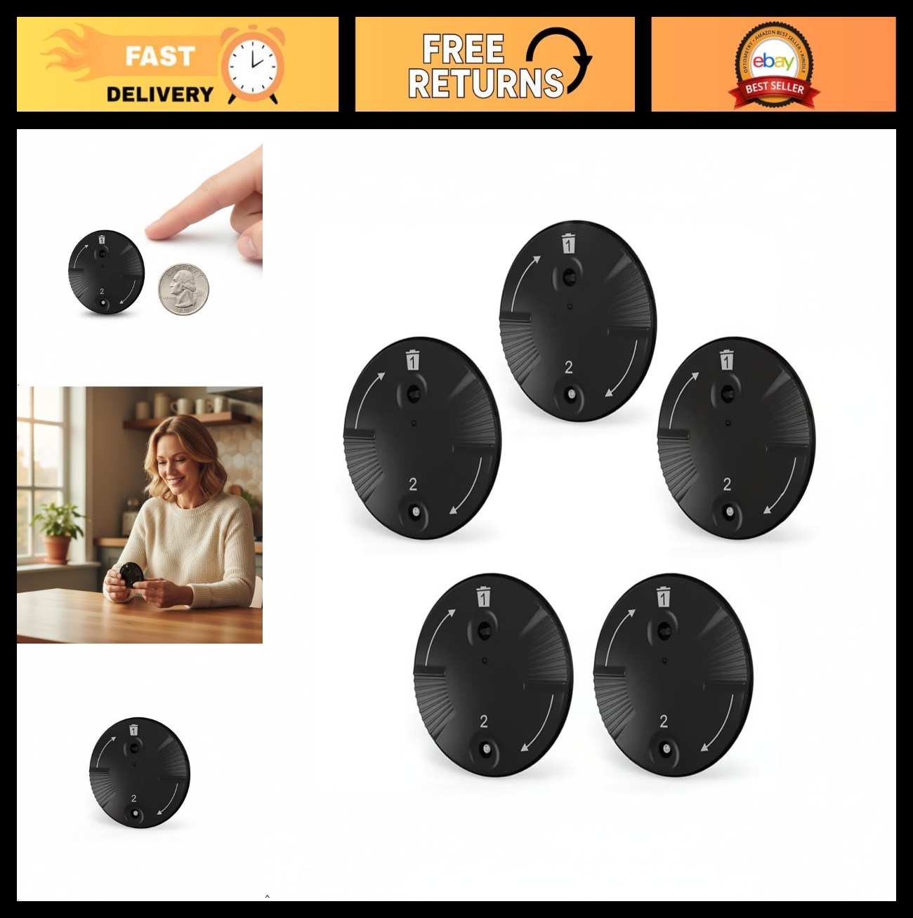 5 Packs (40 Pcs) Wax Guard Filters for Hearing Aids – Easy Replacement & Precise
